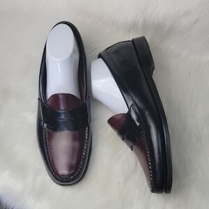 G.H. Bass WEEJUNS Leather Color Block Preppy Classic Men's Penny Loafers 11.5